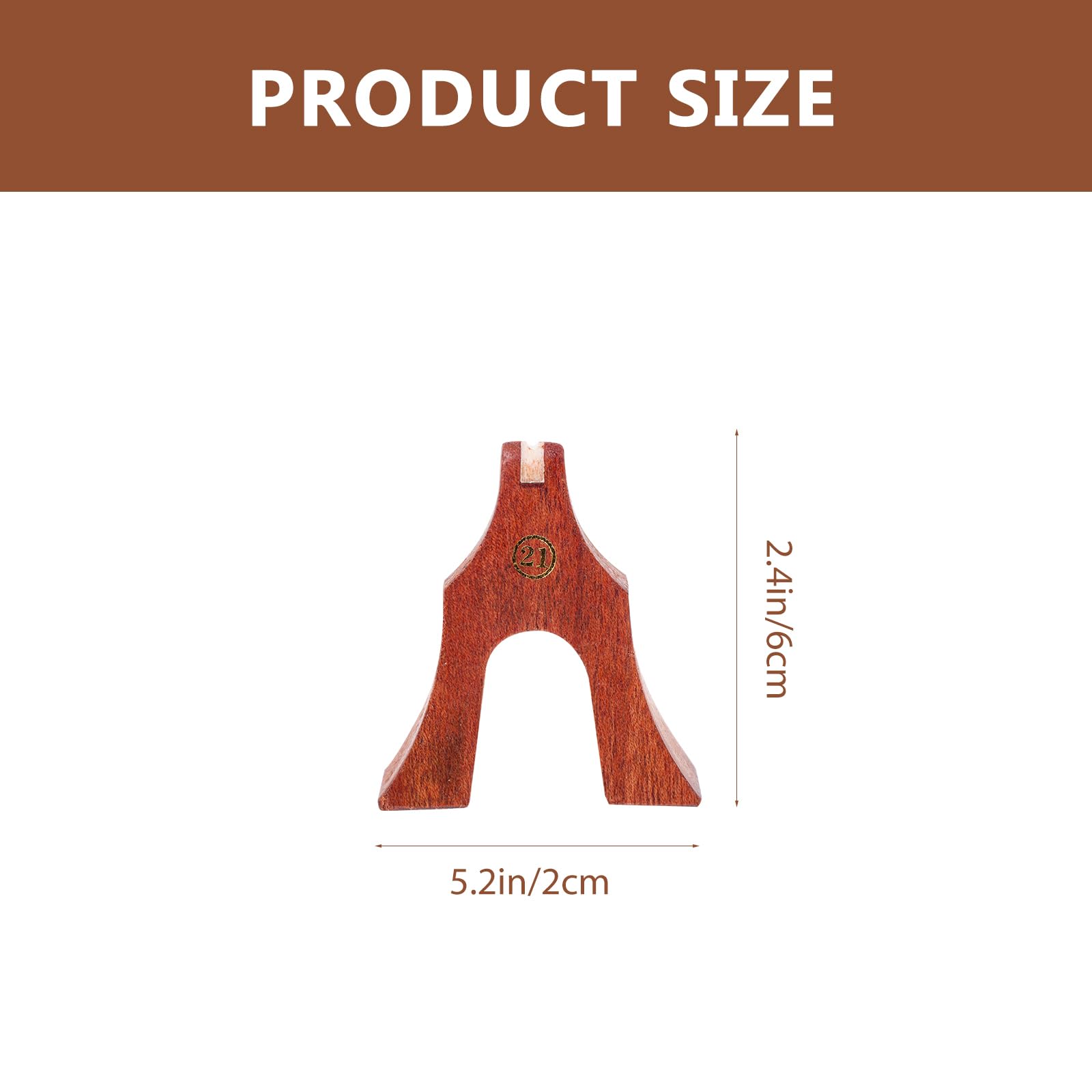 Abaodam 21pcs Light Brown Guzheng Bridges Support Pillars and Installation Accessories for Chinese Zither and Guzheng Instruments - Image 6