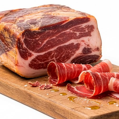 Everyday Products Taco de Jamón Serrano DUROC Gran Reserva 800g - Curación Lenta 18 Meses - Centro de Jamón Deshuesado Pulido y Envasado al Vacío - Ideal para Tapas, Regalo Gourmet y Corte a Cuchillo