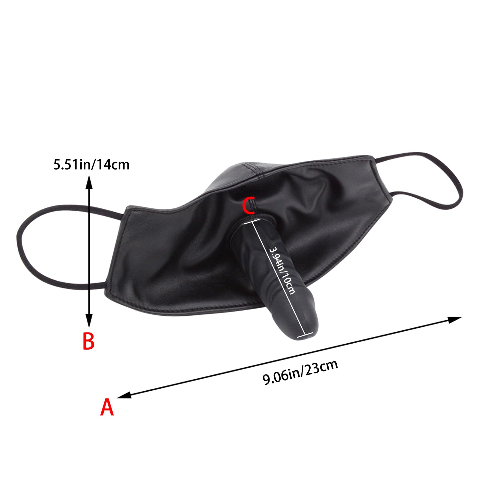 Howinsen BDSM Ball Gag Sex Play, Bondage Gags & Muzzle with Mask,Ball Gag Breathable Silicone Ball Sex Gag Face Dildo Kinkly Sex Toys for Women Men Couples