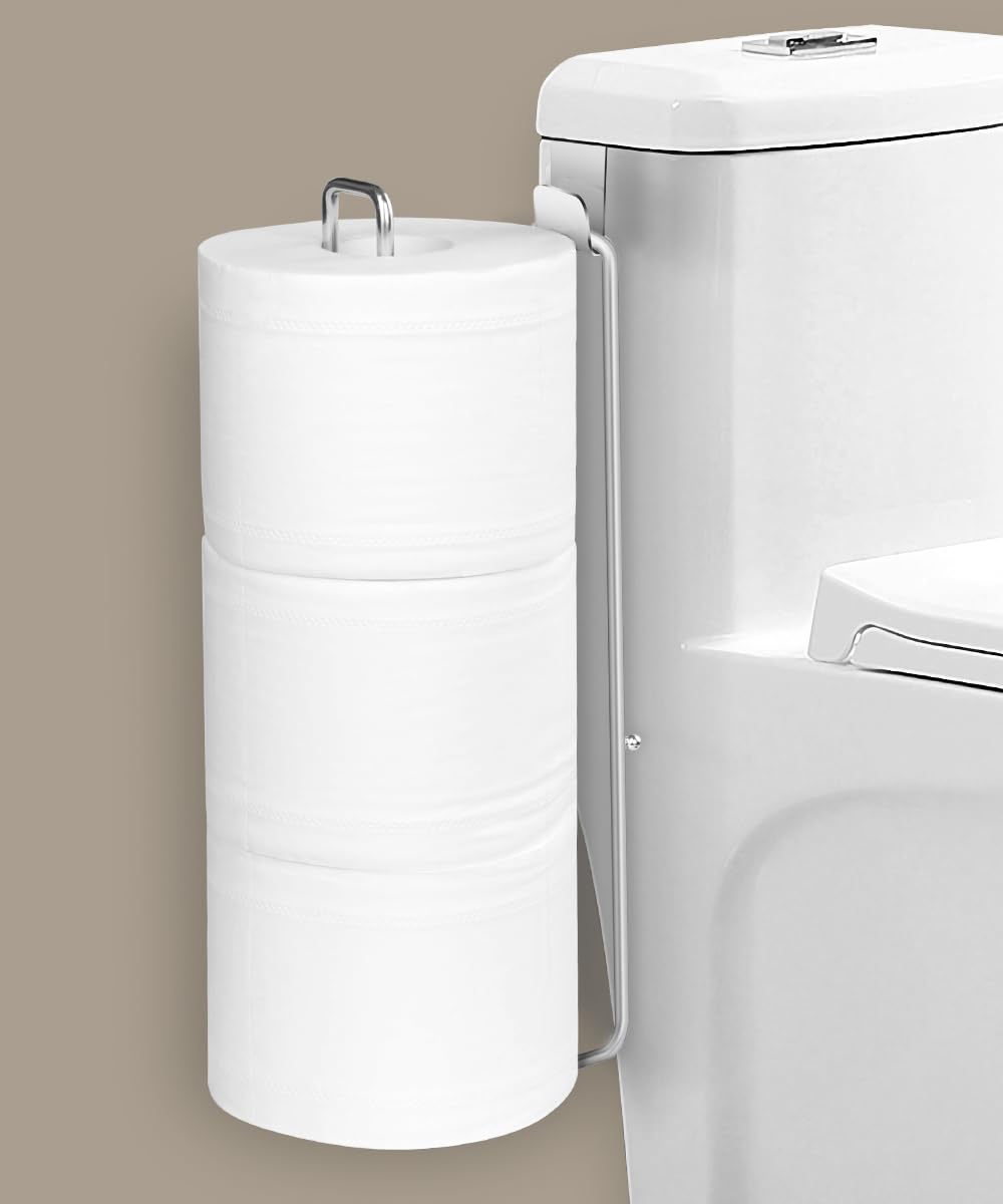 Toilet Paper Holder with Storagefor 3 Roll Tissue (Black 1 Pcs) — Amazon image 18