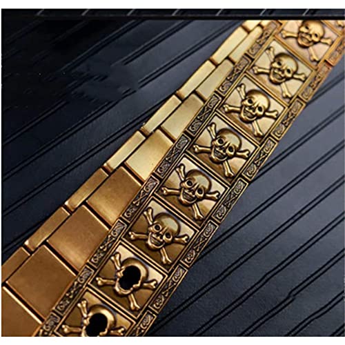 Halloween Skull Belt,Metal Belt Men Fashion Jeans Punk Goth Belt Halloween Christmas Gift3