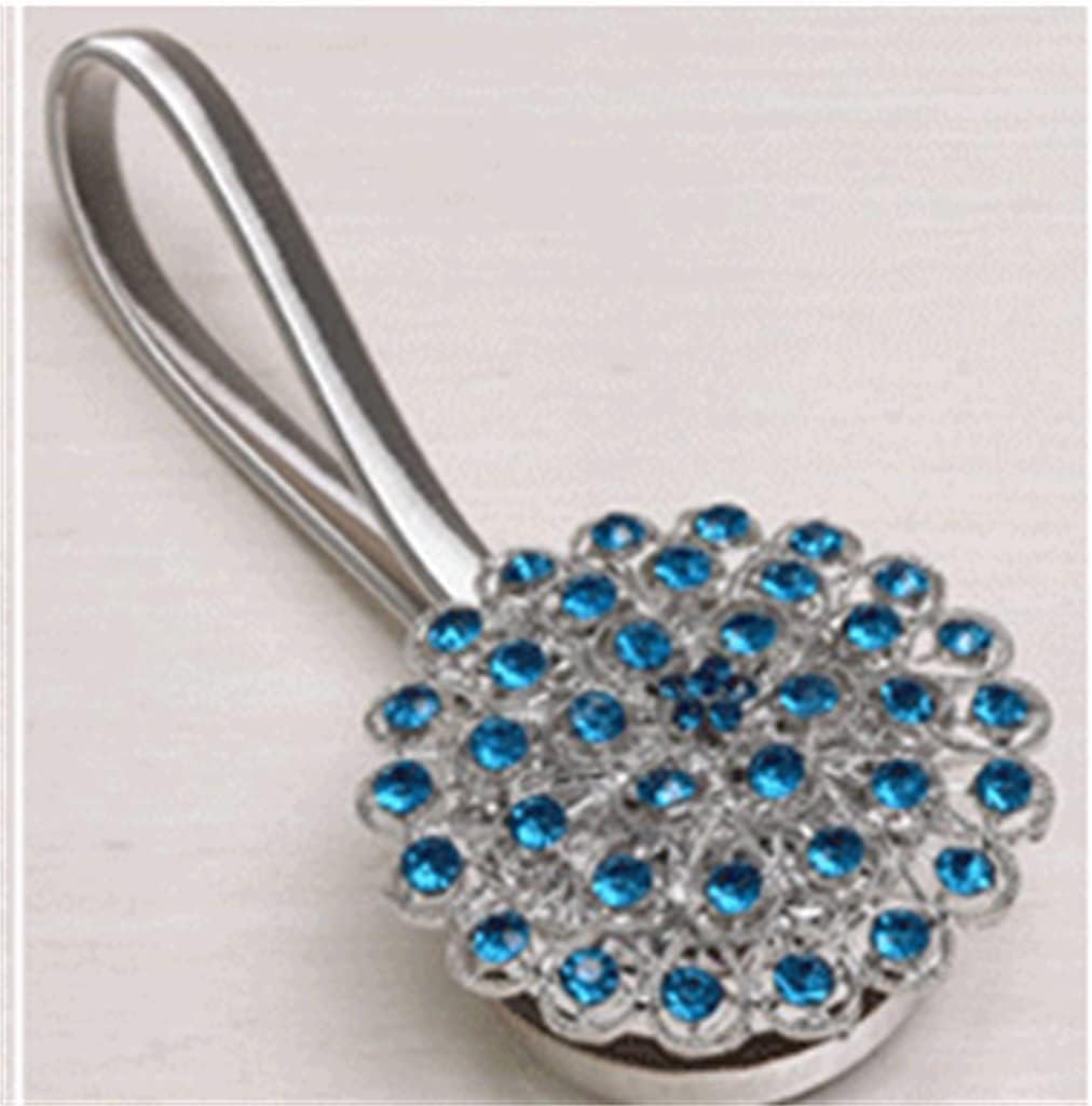 FMURY Curtain Strap tie Decoration Curtain Buckle Free Punch Hook Wall Hook Magnet Strap Hook(E)