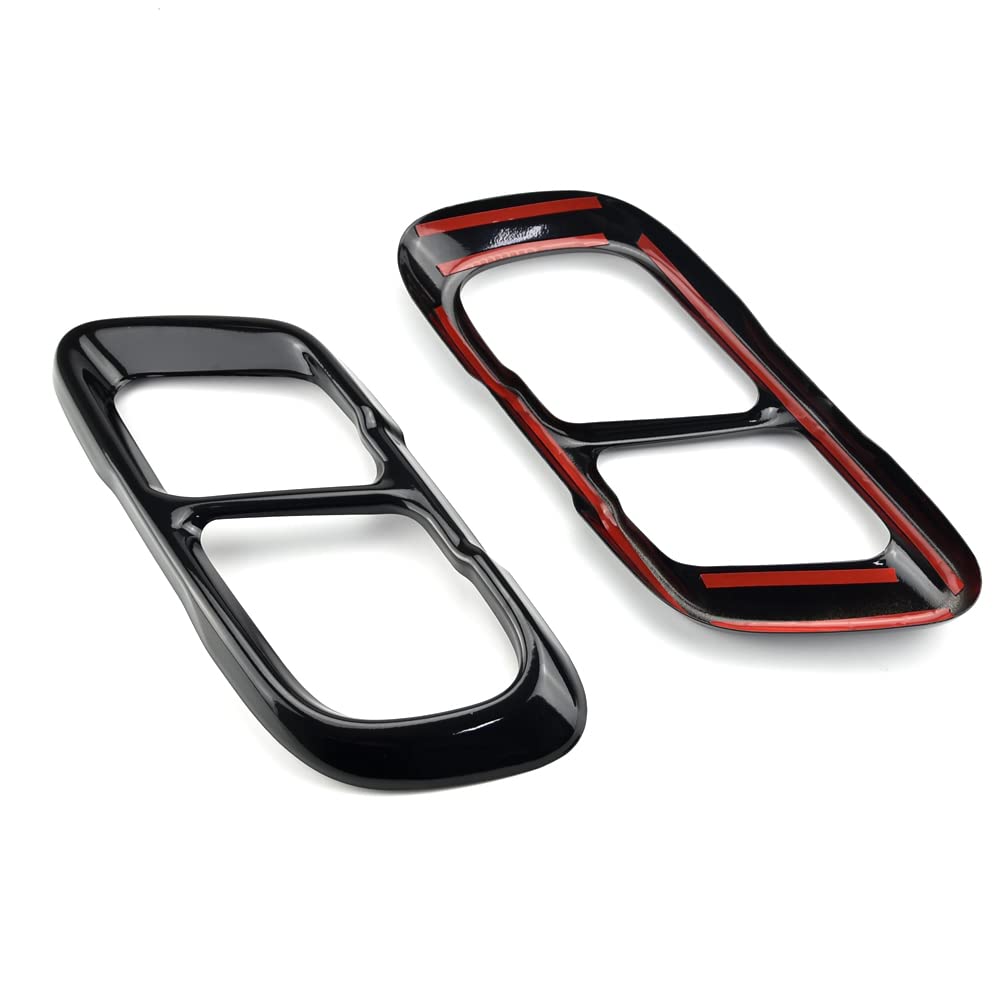 Nero accessori esterni in acciaio inox auto silenziatore tubo di scarico di uscita parti compatibili con B-MW X5 G05 X6 G06 X7 G07 2019-2021(versione sportiva M)