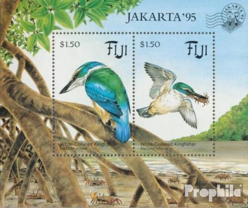 Sellos para coleccionistas de aves Islas Fiji Block12I MNH 1994