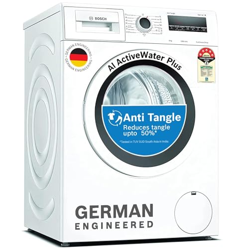 Image of Bosch 8 kg Inverter Fully-Automatic Front Loading Washing Machine (WAT24463IN, White, Inbuilt Heater)