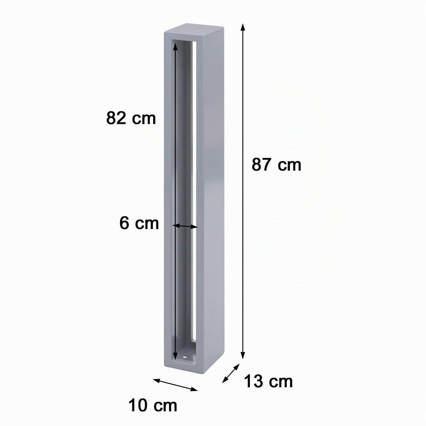Mendler Fahrradbügel HWC-J80 87x10x13cm verzinkter Stahl - anthrazit