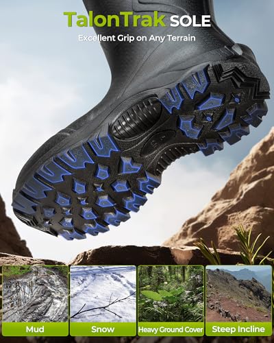 Image of Extremus by KastKing MudRidge Rubber Boots for Men, 100% Waterproof Boots
