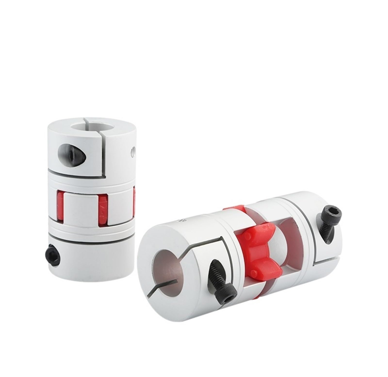 Conector de acoplamiento flexible de flor de ciruelo 1 Uds. D80L114, conector de Motor de acoplamiento de eje suave de ciruela de aluminio, acoplador CNC suave de impresora 3D(26x26)