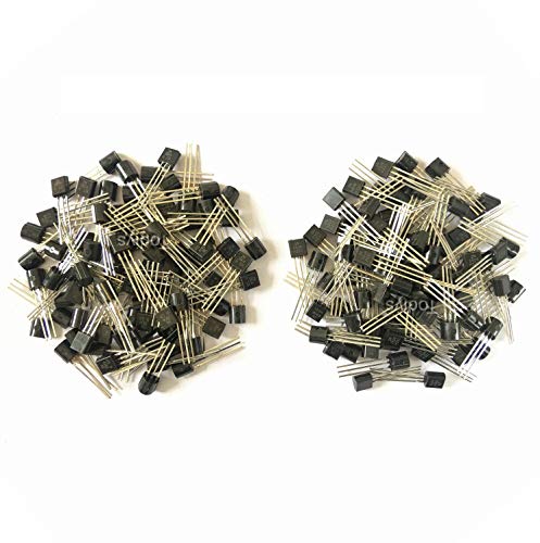 Todiys New 50 Pairs for 50Pcs 2N3904 + 50Pcs 2N3906 TO-92 NPN Transistor 3904 3906 2N3904 2N-3906