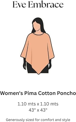 Miniatura 9 de Poncho para lactancia de privacidad Algodón Pima peruano - Melocotón suave 4 en 1 chal transpirable, accesorios de lactancia, accesorios de bombeo