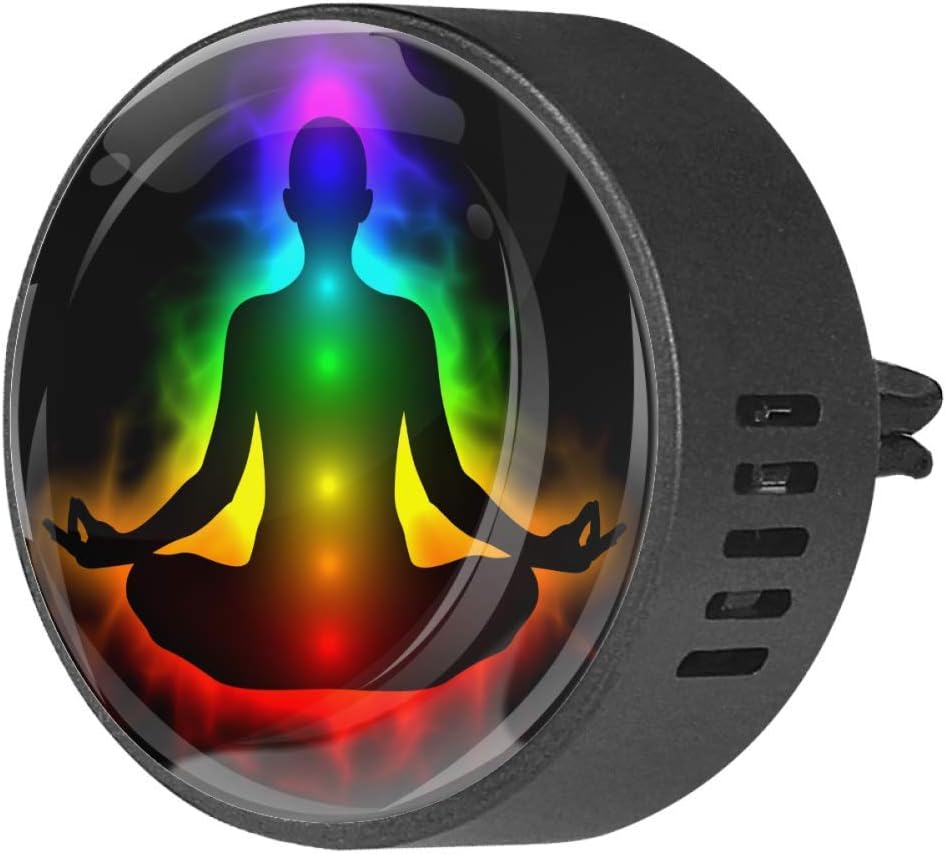Seven Chakra Women 2 PCS Car Essential Oil Diffuser Vent Clip Car Aromatherapy Diffuser,