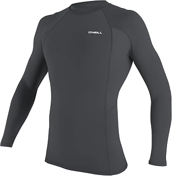 ONeill Mens Basic Skins-2 Long Sleeve Rashguard, UPF 50+ Sun and Rash Protection for Surfing and All Outdoor Activities