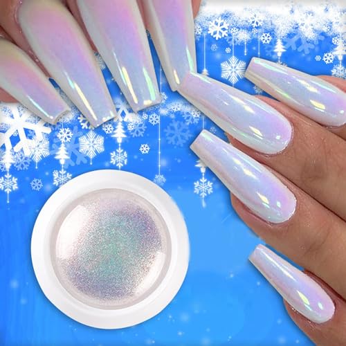 Vonrui LZ20201018-1 Box Holographic Nail Glitter Powder Rainbow Color Neon Effect Nail Art Flakes Decoration Chrome Nail Powder Dust Tip Manicure thumb #5