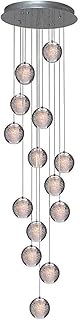 Chandelier Light Duplex Stair Light Glass Meteor Shower Crystal Ball Long Chandelier 7(14)