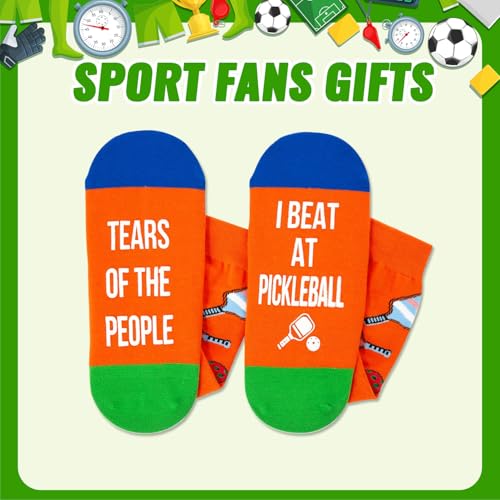 Zmart Pickleball Gifts for Women Men - Gifts for Sports Lovers, Pickleball Socks for Men Women, Stocking Stuffers