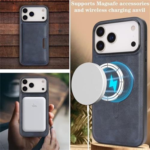 Coque portefeuille iPhone 17 contre les rayures avec support vidéo intégré - 5