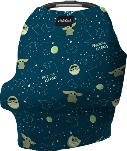 Image of Milk Snob Original Star Wars 5-in-1 Cover, The Child, Added Privacy for Breastfeeding, Baby Car Seat, Carrier, Stroller, High Chair, Shopping Cart, Lounger Canopy - Newborn Essentials, Nursing Top