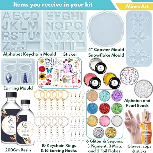 Mines Art 100 Pcs DIY Resin Art Kit - Image 3