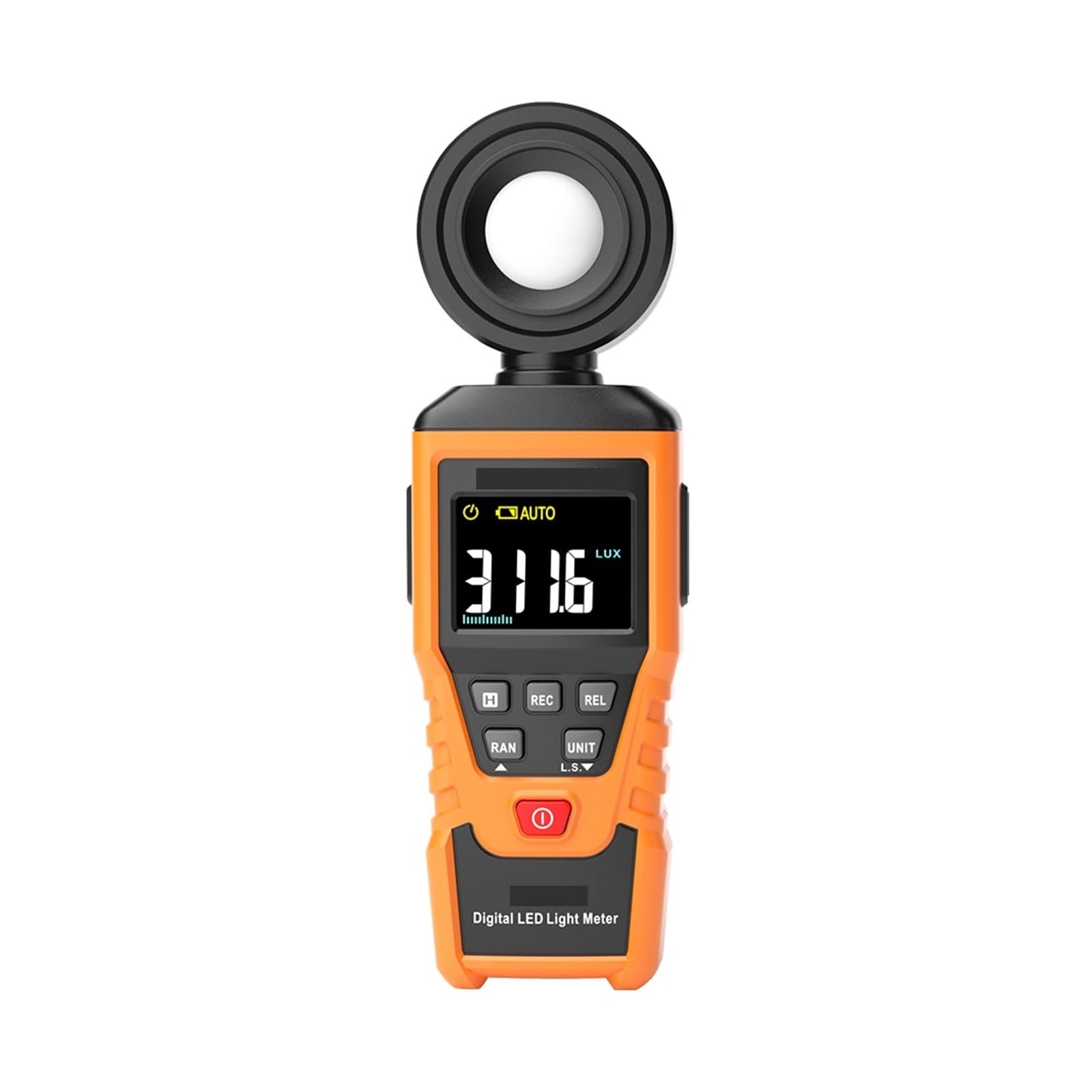 Luxometro, Luxómetro Digital Iluminador Profesional De Alta Precisión 180° Con Sensor De Luz Giratorio Lux Fotómetro,para jardín, interior y fotografía