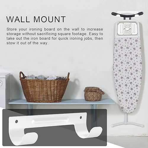 Ironing-Board-Hanger-Wall-Mount-Ironing-Board-Holder-Organizer-Wall-Rack-with-Screws-for-Laundry-Rooms-Storage-Rack-Hanging-Y-Leg-or-T-Leg-Ironing-Boards-TowelsWhite