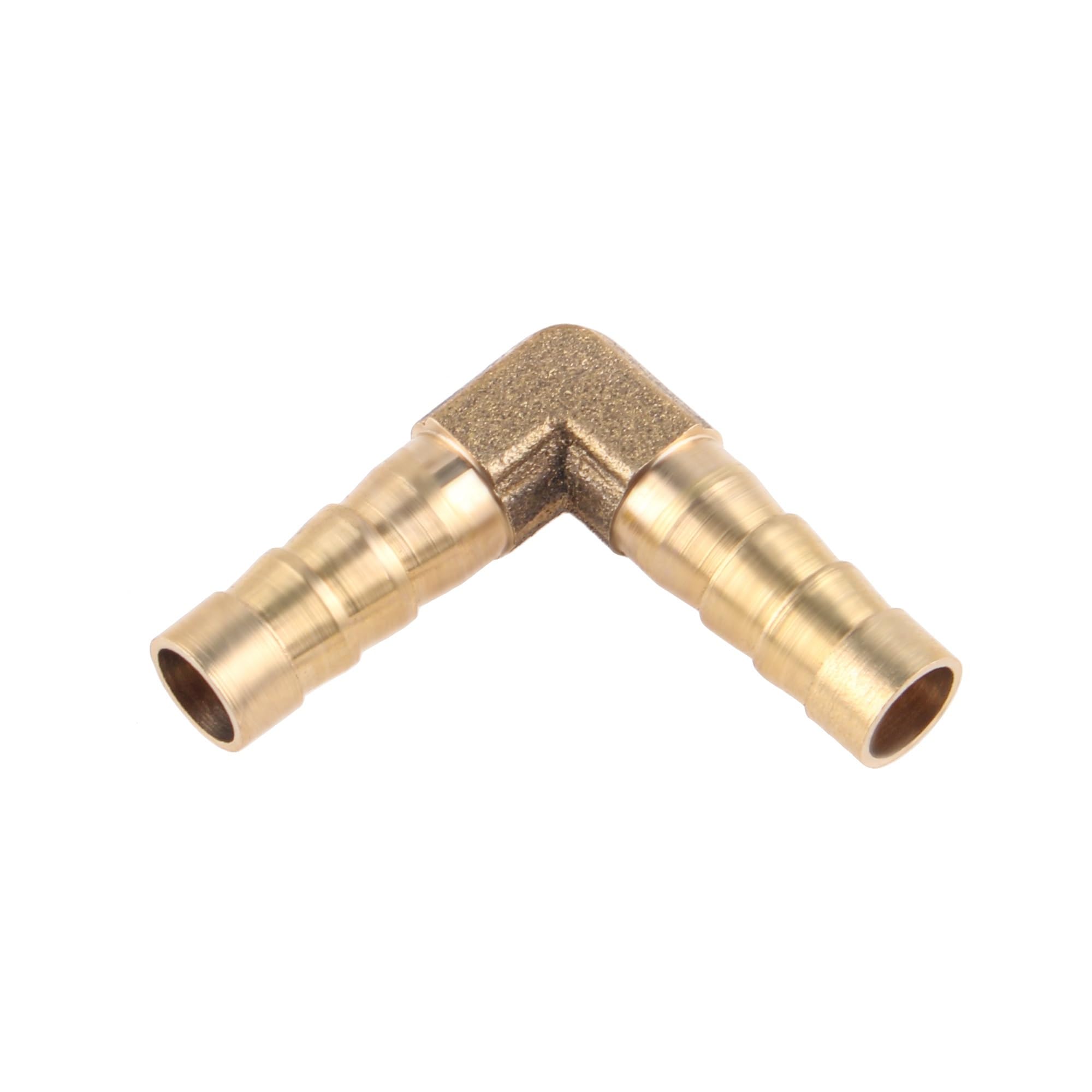 Raccord de tuyau en laiton 4mm et raccord coupleur coude cannelé en cuivre pour circuits