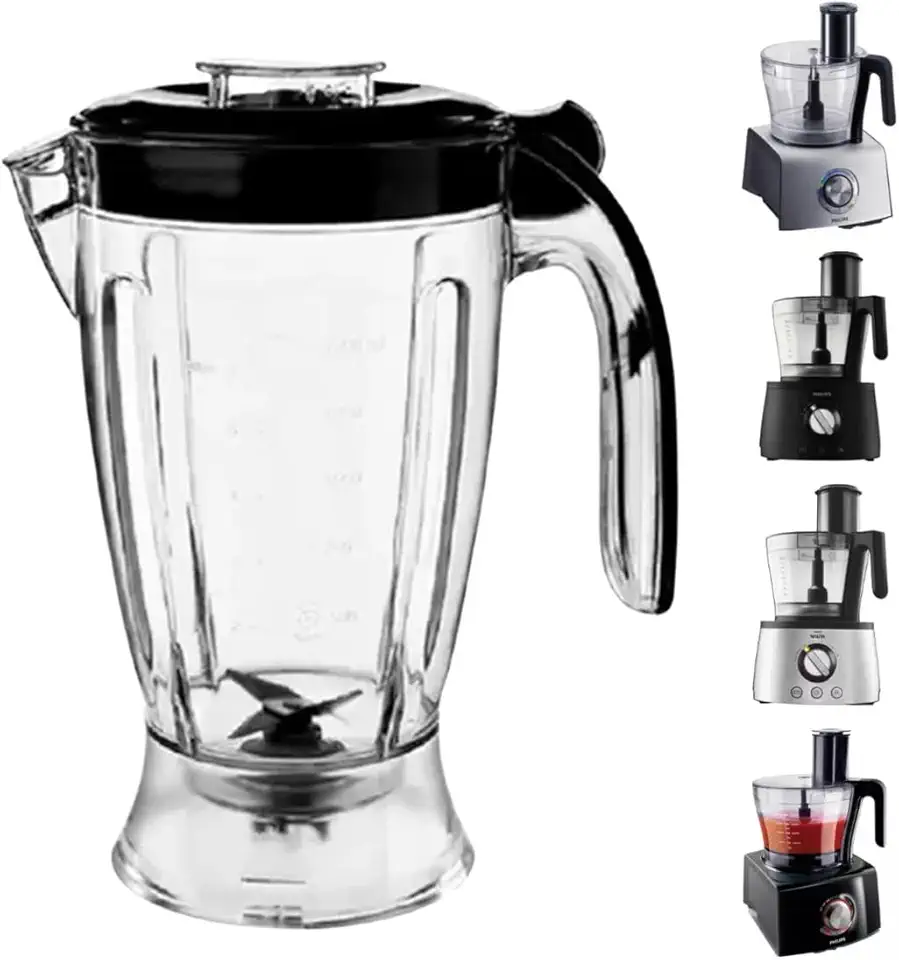 Copo Jarra Liquidificador Walita Revolution RI7774/RI7775/ RI7776/RI7778 Tampa Preta