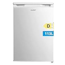 COMFEE’ RCD113WH3EU(E) Frigorifero Combinato da 113L Frigorifero Compatto con Congelatore 4 Stelle (16L, -18°C, -8°C), Compressore Inverter, 35 dB, Bianco