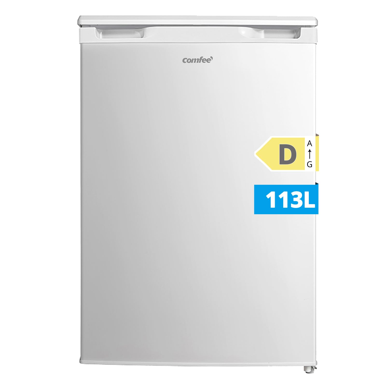 COMFEE' RCD113WH3EU(E) Frigorifero Combinato da 113L Frigorifero Compatto con Congelatore 4 Stelle (16L, -18°C/-8°C), Compressore Inverter, 35 dB, Bianco