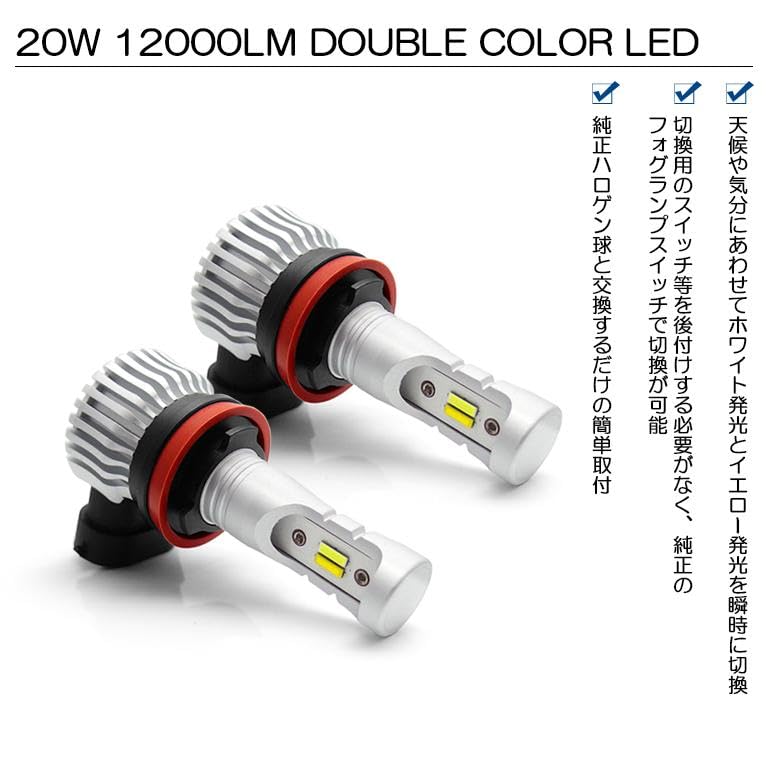 Amazon | S500P/S510P 前期/中期 ハイゼットトラック LED フォグランプ