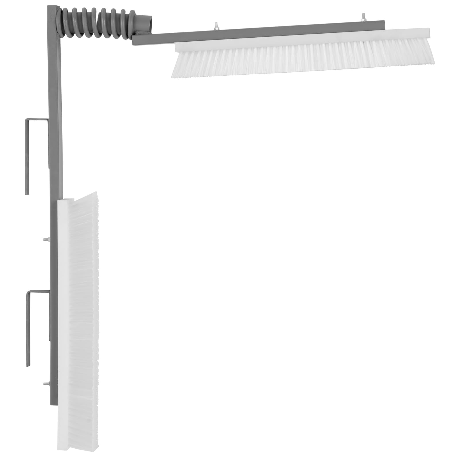 Cepillo para Vacas con 2 Cabezales de 50 x 10 cm para Interior y Exterior con Resorte Rascador para vacas Cepillo para ganado Cepillo rotatorio para vacas