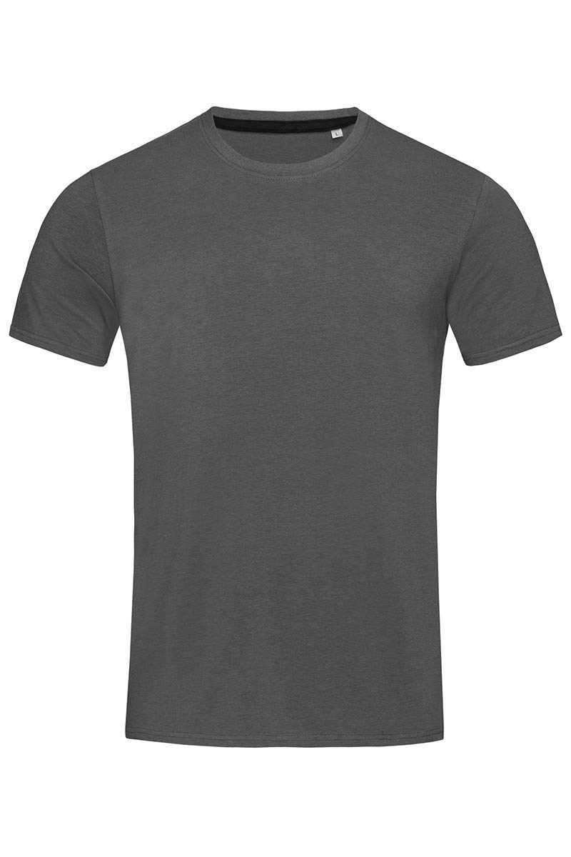 Stedman Men's Slate Grey Stars Clive Crew Neck T-Shirt M