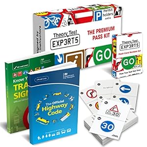 The Highway Code 2023 UK + Know Your Traffic Signs 2023 UK + 128 Road Signs Flash Cards 2023 UK – Driving Instructor…