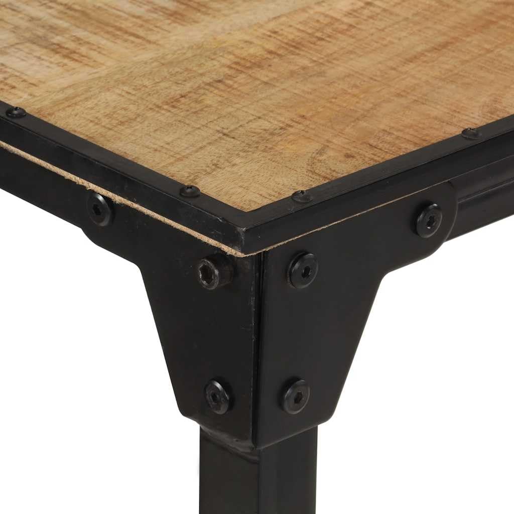 Table de Bar 150x55x107 cm Bois de Manguier Massif Brut vidaXL