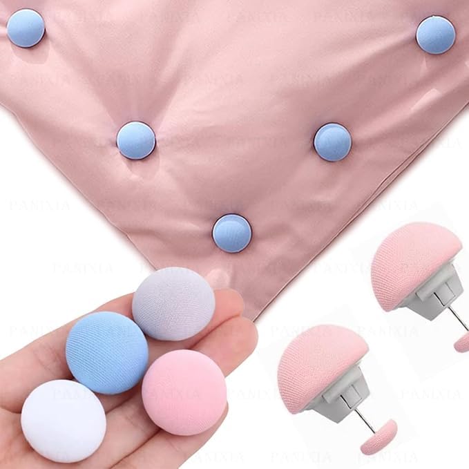 Pack of 8 Mushroom Blanket Clips – Quilt Holders, Comforter Clips, Non-Slip Duvet Cover Fasteners, One-Key Unlock Bedding Accessories for Bed Sheets, Curtains, Mattresses & More (Random Color)-picture-29