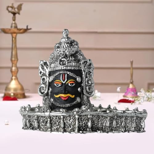 Mahakal Shivling Silver Plated Antique Finish(4 inch) | Mahakal S...