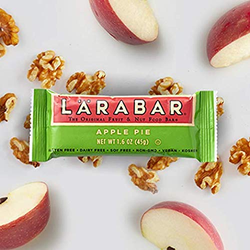 Larabar Gluten Free Bar, Apple Pie, 1.6 oz Bars (16 Count), Whole Food Gluten Free Bars, Dairy Free Snacks