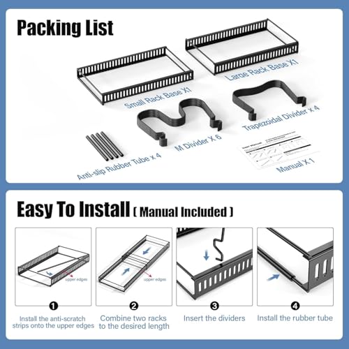 Image of 10-Tier Expandable Pot and Pan Organizer Rack - Adjustable Heavy-Duty Metal Kitchen Cabinet Holder for Pots, Lids, Skillets & Bakeware