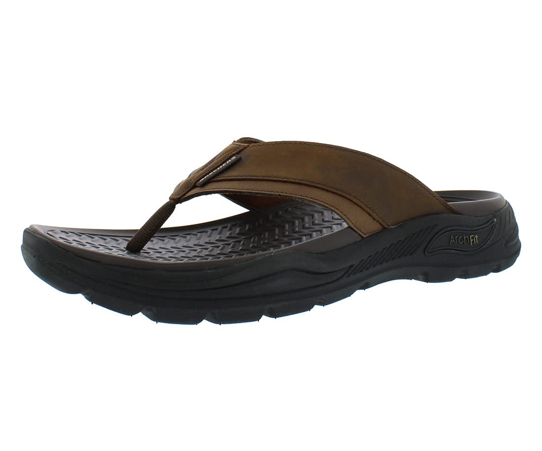 Skechers Mens Arch Fit Motley Sd Fashion Sandal- Malico-Brown-7 (B09XXR7SR6) Amazon Price History, Amazon Price Tracker