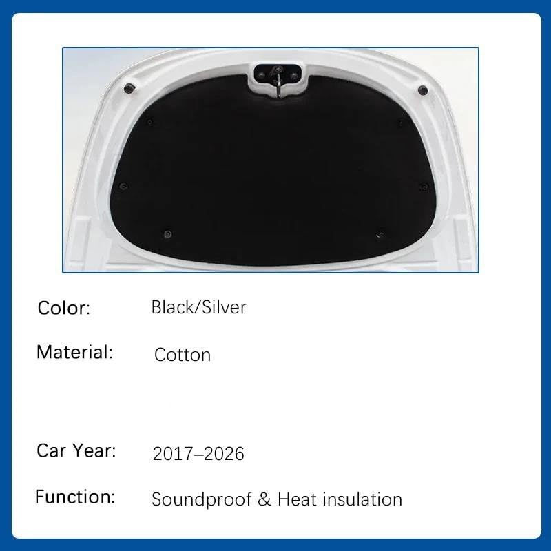 Tapis insonorisant Tesla Model 3 supprimez bruits route capot avant - 4