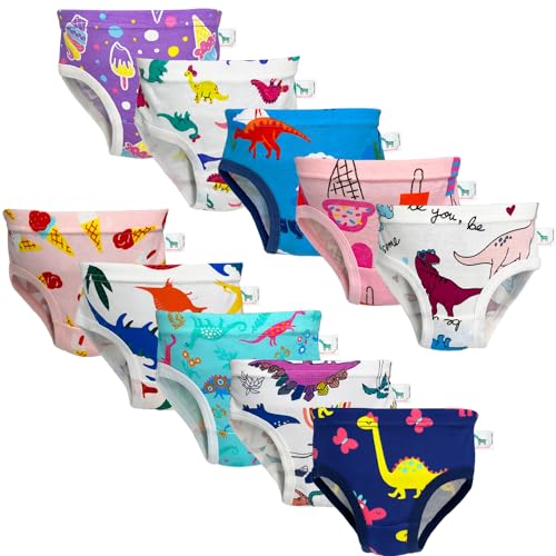 Zebricolo Bragas niña Aleatorio 10 Piezas Braguitas niña 1-10años Bragas niña100% algodón...