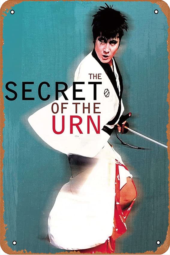 Sazen Tange and The Secret of the Urn Film Metal Tin Sign Wall Home Wall Art Metal Tin Sign,cave,bar,Club, Metal Tin Sign 8x12 Inches