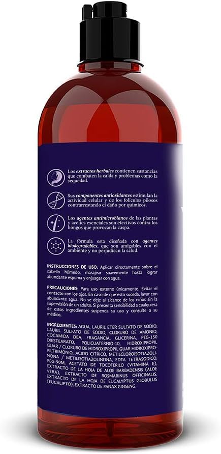 The Botanist Rosemary Shampoo - Voluminizing & Revitalizing, 20 fl oz - THE BOTANIST - Champú Aceite de Romero 591 ml -