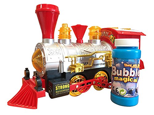 Call Us Toy@The Best Steam Train Locomotive Engine Car Bubble Blowing Bump