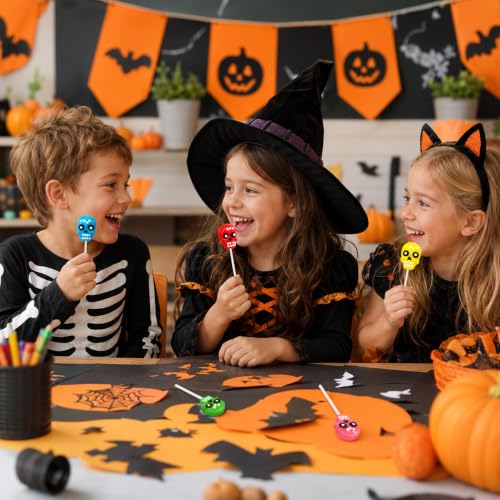 Paletas Dulces Fruidles Halloween Día de Muertos 144 Unidades miniatura 5