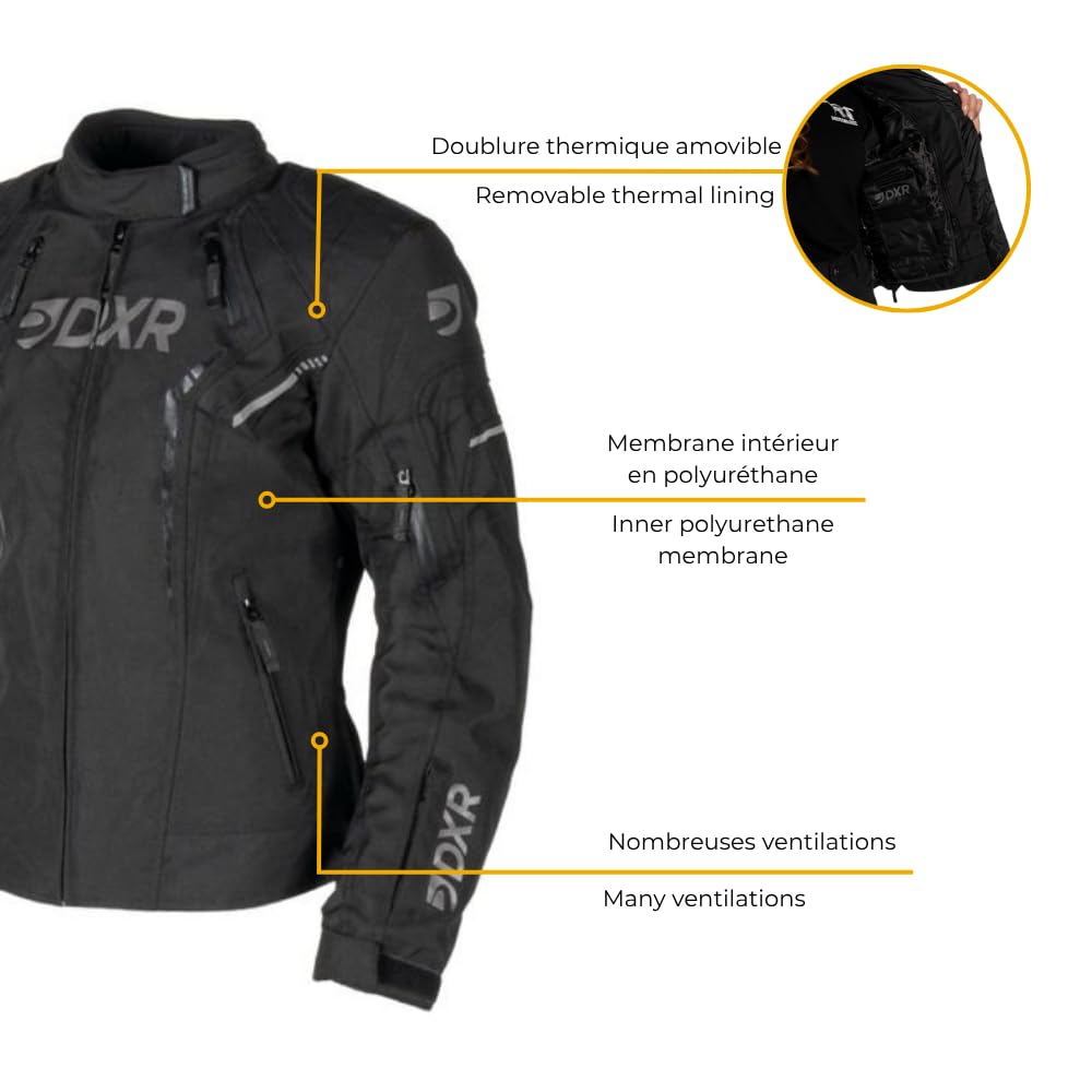 Blouson Moto JULIA femme Homologué EN17092 A Toutes saisons 44