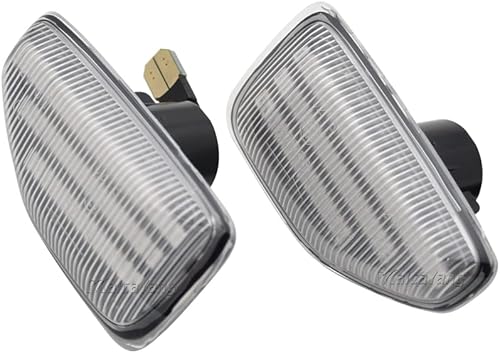 Malcayang Luz de señal de giro LED ámbar con luz de giro dinámica secuencial para Dacia Logan MCV II Sandero Stepway II Duster II 2012-2022