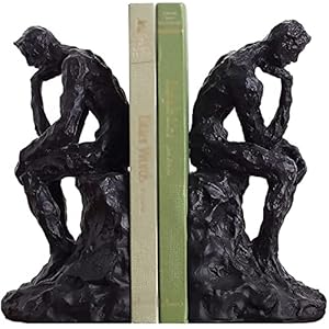 Boekensteunen Karakter Standbeeld Boekensteun Boekenkast Moderne Denker Boek Uiteinden Kantoor Woonkamer Vergaderzaal Decoratie Ornamenten