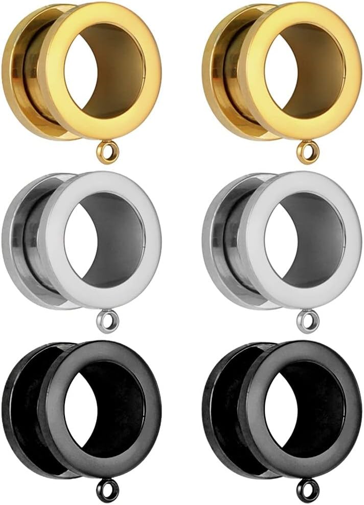 5/8 Gauges For Ears Pairs LADEMAYH Ear Tunnels Plugs Gauges