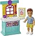 Barbie- Skipper Babysitters Playset con Mini Bambola Bebè, Cucina e Accessori, Giocattolo per Bambini 3+ Anni, GRP16