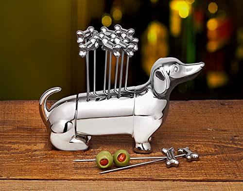 Godinger Dachshund Cocktail Pick Set